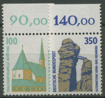 Bund 1989 Sehenswürdigkeiten SWK Mit Oberrand 1406/07 OR Postfrisch - Neufs