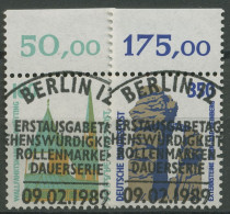 Bund 1989 Sehenswürdigkeiten SWK Mit Oberrand 1406/07 OR Mit TOP ESST BERLIN - Oblitérés