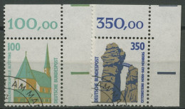 Bund 1989 Sehenswürdigkeiten SWK 1406/07 Ecke 2 Gestempelt - Oblitérés