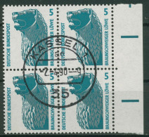 Bund 1990 Sehenswürdigkeiten SWK Rand Rechts 1448 U 4er-Block SR Re. Gestempelt - Used Stamps