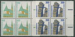 Bund 1989 Sehenswürdigkeiten SWK Rand Rechts 1406/07 4er-Block SR Re. Postfrisch - Neufs