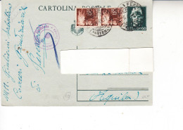 ITALIA 1946 - Intero Postale Con Integrazione - Marcophilie