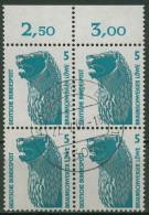 Bund 1990 Sehenswürdigkeiten SWK Mit Oberrand 1448 U 4er-Block OR Gestempelt - Used Stamps