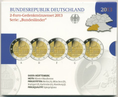 Deutschland 2 Euro 2013 Baden-Württemberg Originalsatz Polierte Platte PP (m1719) - Germania