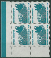 Bund 1990 Sehenswürdigkeiten SWK 1448 U 4er-Block Ecke 3 Postfrisch - Unused Stamps