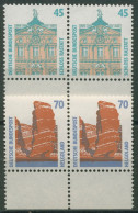 Bund 1990 Sehenswürdigkeiten SWK Mit Unterrand 1468/69 Waag. Paar UR Postfrisch - Neufs