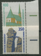 Bund 1989 Sehenswürdigkeiten SWK Mit Rand Rechts 1406/07 SR Re. Postfrisch - Neufs