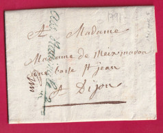 FRANCHISE ASSEMBLEE NATIONALE 2 EN VERT 1791 POUR DIJON COTE D'OR LETTRE - 1801-1848: Precursors XIX