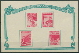 Albanien 1959 15.Jahrestag Der Befreiung Block 5 Postfrisch (C91731) - Albanië