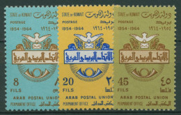 Kuwait 1964 Arabische Postunion Brieftaube Posthorn 251/53 Postfrisch - Kuwait