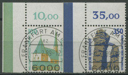 Bund 1989 Sehenswürdigkeiten SWK 1406/07 Ecke 1 Gestempelt - Oblitérés