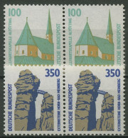 Bund 1989 Sehenswürdigkeiten SWK Waagerechte Paare 1406/07 Postfrisch - Neufs