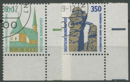 Bund 1989 Sehenswürdigkeiten SWK 1406/07 Ecke 4 Gestempelt - Oblitérés