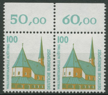 Bund 1989 Sehenswürdigkeiten SWK Waagerechtes Paar 1406 V OR Postfrisch - Neufs