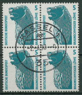 Bund 1990 Sehenswürdigkeiten SWK 1448 U 4er-Block Gestempelt - Used Stamps