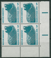 Bund 1990 Sehenswürdigkeiten SWK 1448 U 4er-Block Ecke 4 Postfrisch - Unused Stamps