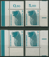 Bund 1990 Sehenswürdigkeiten SWK 1448 U Ecken 1,2,3,4 Postfrisch - Neufs