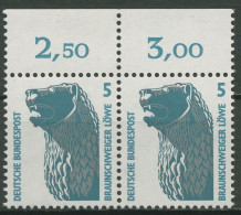 Bund 1990 Sehenswürdigkeiten SWK Mit Oberrand 1448 V Waag. Paar OR Postfrisch - Neufs