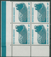 Bund 1990 Sehenswürdigkeiten SWK 1448 V 4er-Block Ecke 3 Postfrisch - Unused Stamps