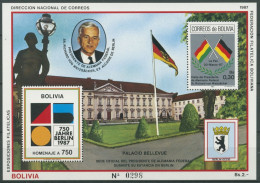 Bolivien 1987 750 Jahre Berlin Schloß Bellevue Block 169 Postfrisch (C27858) - Bolivia