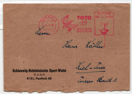 BRD Bund Auf Brief Freistempler Lotto Toto Schleswig Holstein #KQ194 - Sonstige & Ohne Zuordnung