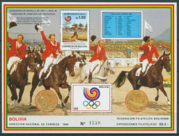 Bolivien 1989 Olympische Sommerspiele Seoul Block 179 Postfrisch (C27855) - Bolivie