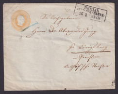 Altdeutschland Preussen Ganzsache 3 Sgr. B R3 BERLIN ANHALTER BAHNHOF - Postal  Stationery