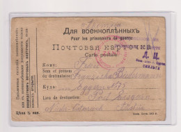 RUSSIA, 1915  POW Postal Stationery To  AUSTRIA - Briefe U. Dokumente