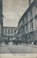 Ag799 Cartolina Potenza Citta' Piazza Sedile Basilicata 1934 - Sonstige & Ohne Zuordnung