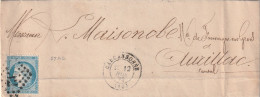 Lettre De Carcassonne à Aurillac LAC - 1849-1876: Klassik
