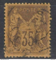 TIMBRE HORS COTE Au 1er SERVI N°93 TBC LUXE - 1876-1898 Sage (Type II)