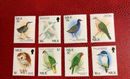 NIUE 1992 8v Neuf MNH ** Mi 782 / 789 Pájaro Bird Pássaro Vogel Ucello Oiseau - Sonstige & Ohne Zuordnung