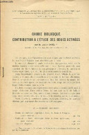 Chimie Biologique, Contribution à L'étude Des Boues Activees / Notions Sur Le Calcul Mécanique Des Lignes Aériennes Pour - Wetenschap