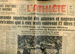 L'athlete Sportif N°1318, 11 Aout 1948 - Ecrasante Superiorite Des Athletes Et Nageurs Americains Qui A Eux Seuls Enleve - Unclassified