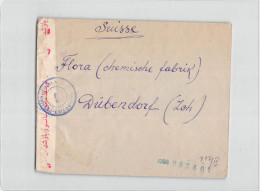 1617 01  IRAN TO DUBENDORF - ANGLO SOVIET PERSIAN CENSOR - Iran