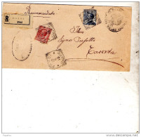 1910  LETTERA RACCOMANDATA CON ANNULLO FONDI CASERTA - Poststempel