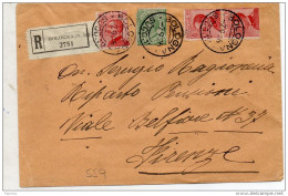 1926  LETTERA RACCOMANDATA CON ANNULLO BOLOGNA 12 - Poststempel