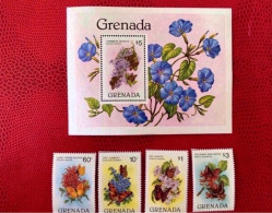 Grenada Grenadines 1982 4 V 1 Bloc Neuf ** Mi 1144 1148 Farfalle Papillons Butterflies Mariposas Schmetterlinge - Butterflies