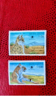 SIERRA LEONE 1989 2v Neuf MNh ** Mi 1324 - 1329 Mamíferos Mammals Säugetiere Mammiferi Mammifère - Roofkatten