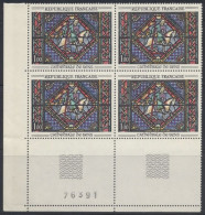N° 1427 Vitrail De La Cathédrale De Sens X4 - Unused Stamps