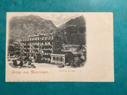 Suisse/ Gruss Aus Meyringen Hôtel Du Sauvage - Autres & Non Classés