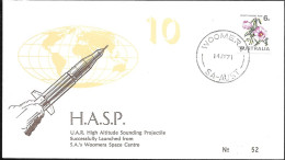 Australia Space Cover 1971. High Altitude Sounding Rocket Launch. HASP Woomera ##08 - Oceania