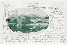 39010441 - Halle - Croellwitz Mit Bergschenke Gelaufen Von 1901. Leichter Stempeldurchdruck, Leicht Buegig, Sonst Gut E - Halle (Saale)