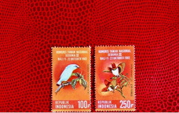 INDONÉSIE 1982 2v Neuf ** MNH YT 972 / 974 Mi 1074 / 1075 Ucello Oiseau Bird Pájaro Vogel Indonesia - Parrots