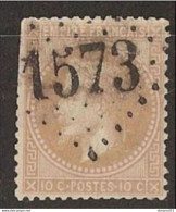 RARE OBLI 1573 Fouvent-le-Haut Sur 28B 70€ - 1863-1870 Napoleon III With Laurels