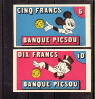 2 Billets De Jeu La Route Enchantée, Disney, Mickey, Picsou - Fictifs & Spécimens