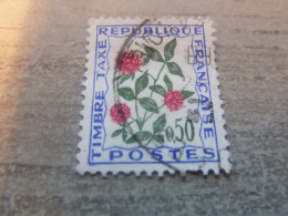 Fleurs Des Champs - Trèfle - 50c. - Yt Taxe 101 - Outremer, Vert Et Rouge - Oblitéré - Année 1964 - - Autres & Non Classés