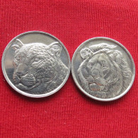 Turkey 2 X 1 Kurus 2022  Lion And Leopard. Turquia Turquie Turchia Türkei UNC ºº - Turkey