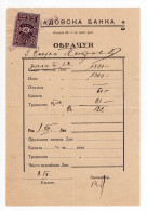 1927? KINGDOM OF SHS,SERBIA,KLADOVO BANK INVOICE ON LETTERHEAD - Other & Unclassified