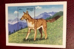 BHOUTAN 1990 1 Bloc Neuf  MNH ** Mi Bl 282 Mamíferos Mammals Säugetiere Mammiferi Mammifère  BHUTAN - Sonstige & Ohne Zuordnung